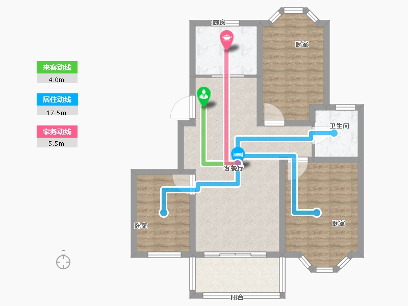 江苏省-扬州市-蜀冈金地-80.28-户型库-动静线