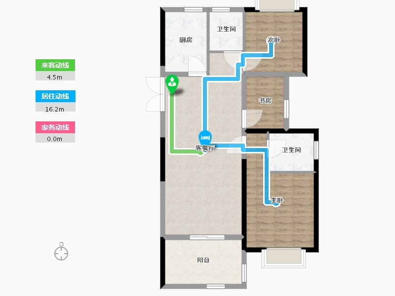 江苏省-南通市-如皋星雨华府-94.01-户型库-动静线