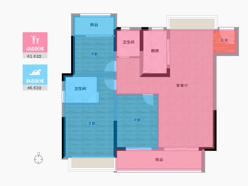 江苏省-南京市-宝能滨江府-97.00-户型库-动静分区