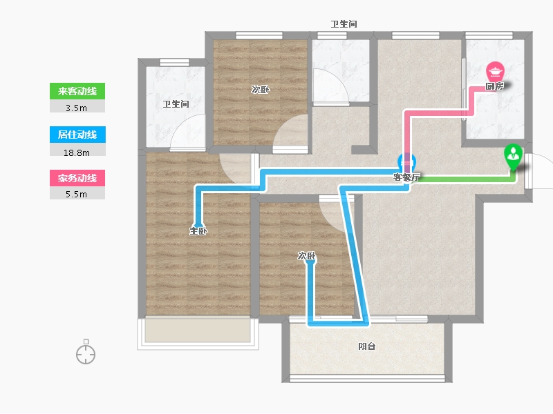 江苏省-徐州市-上水璟园-97.99-户型库-动静线