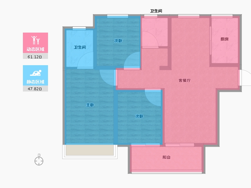 江苏省-徐州市-上水璟园-97.99-户型库-动静分区