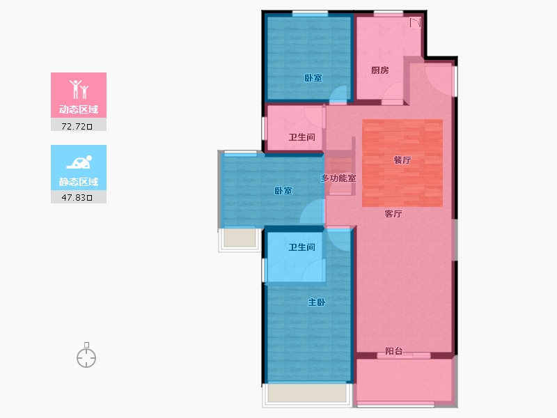 江苏省-宿迁市-金鹰国际花园·上苑-108.01-户型库-动静分区