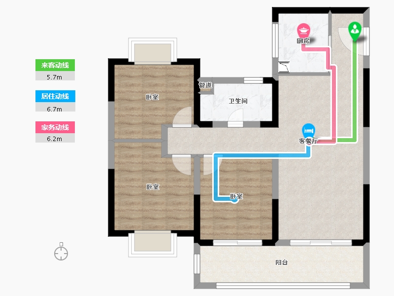 江苏省-苏州市-旭辉都会上品-81.90-户型库-动静线