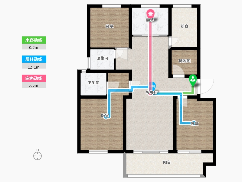 江苏省-镇江市-天怡天颐城·和园-110.00-户型库-动静线