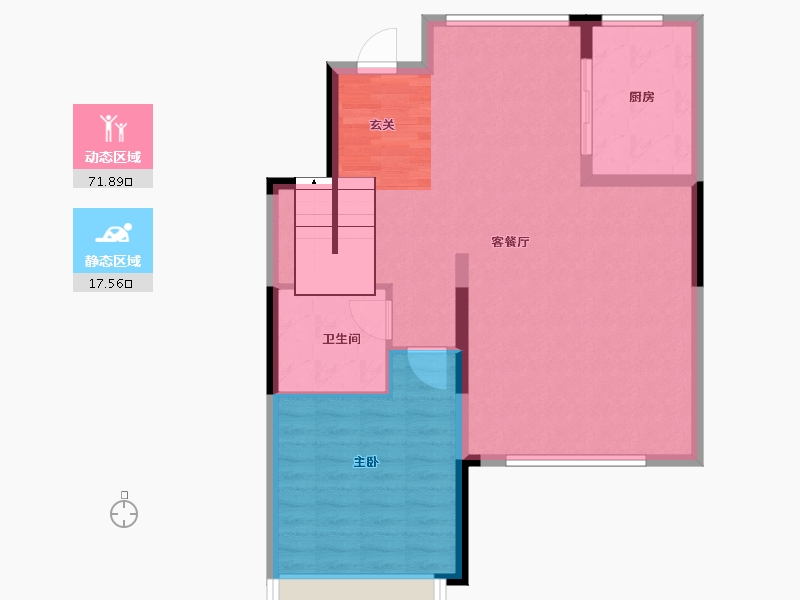 江苏省-苏州市-华发公馆-81.99-户型库-动静分区