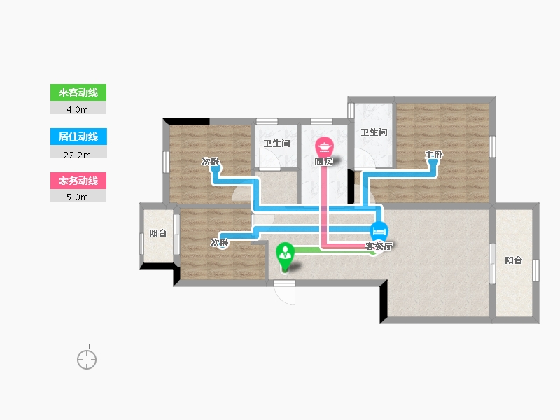 四川省-成都市-龙光玖龙府-80.07-户型库-动静线