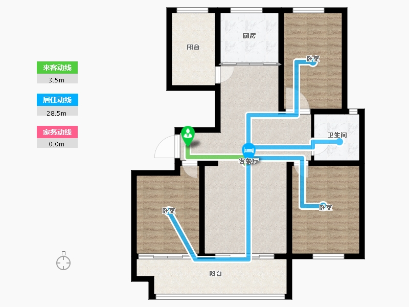 江苏省-镇江市-天怡天颐城·和园-103.00-户型库-动静线