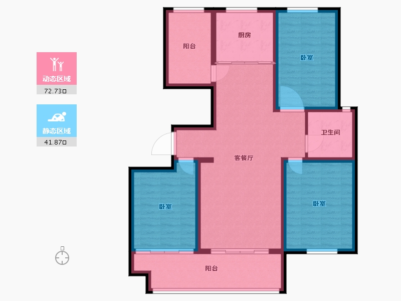 江苏省-镇江市-天怡天颐城·和园-103.00-户型库-动静分区