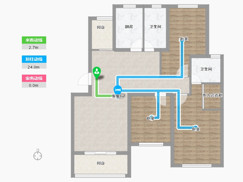 江苏省-泰州市-晨兴七里香溪-102.00-户型库-动静线