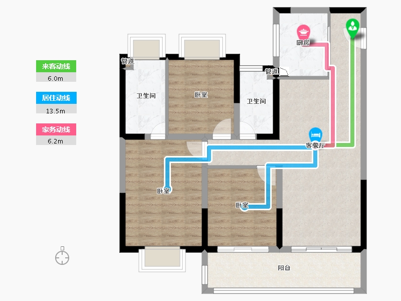 江苏省-苏州市-旭辉都会上品-90.01-户型库-动静线