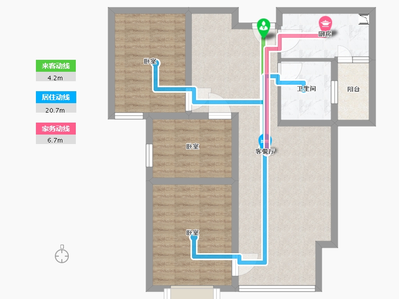 甘肃省-庆阳市-澳恺华府-77.98-户型库-动静线