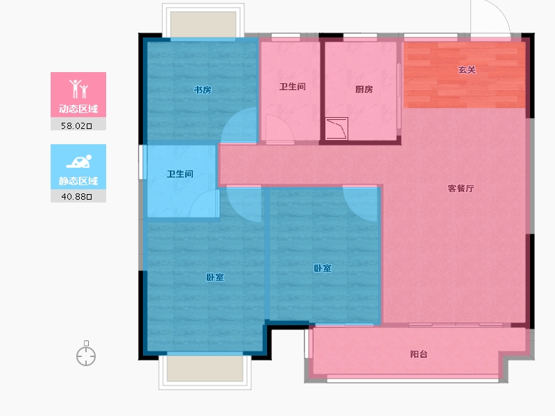 江西省-抚州市-硕丰九方城-90.00-户型库-动静分区