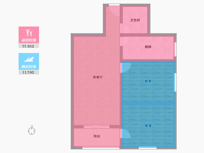 甘肃省-天水市-花牛苑-78.00-户型库-动静分区