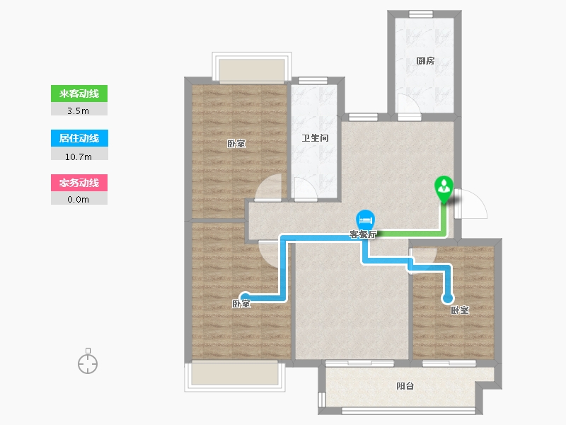 江苏省-扬州市-邗建福瑞苑-93.10-户型库-动静线