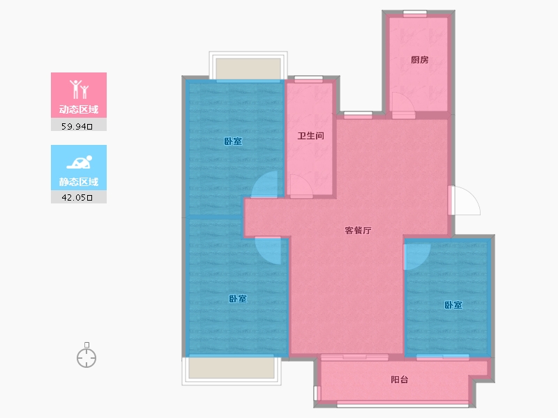 江苏省-扬州市-邗建福瑞苑-93.10-户型库-动静分区