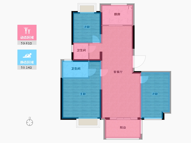 江苏省-盐城市-京师学院山-98.77-户型库-动静分区