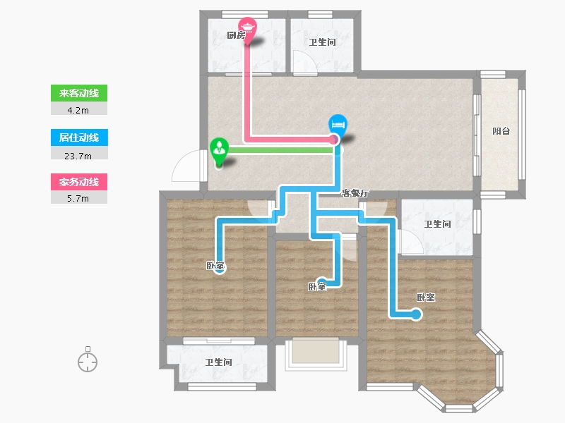 江苏省-盐城市-富方东方绿洲-96.01-户型库-动静线