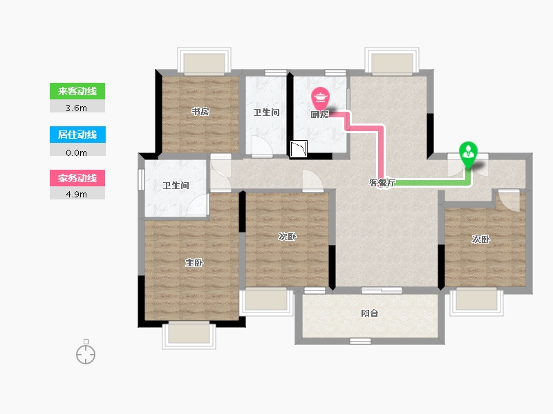 江苏省-南通市-江海都会-109.00-户型库-动静线