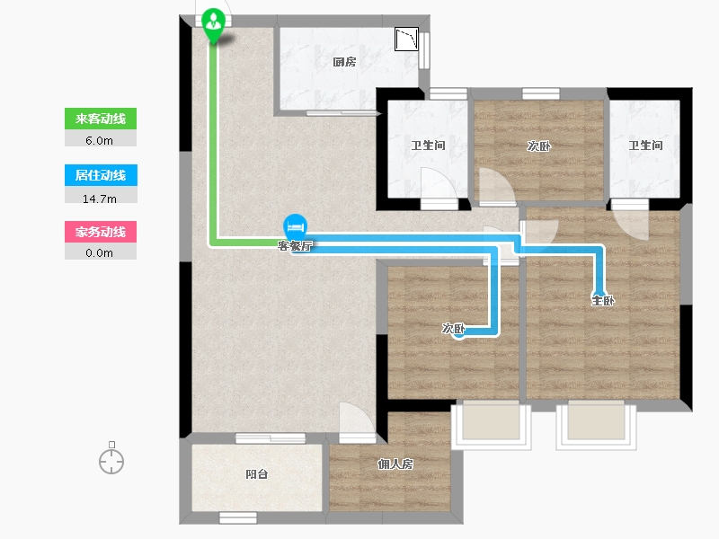 青海省-西宁市-西矿世席白鹭洲-83.21-户型库-动静线