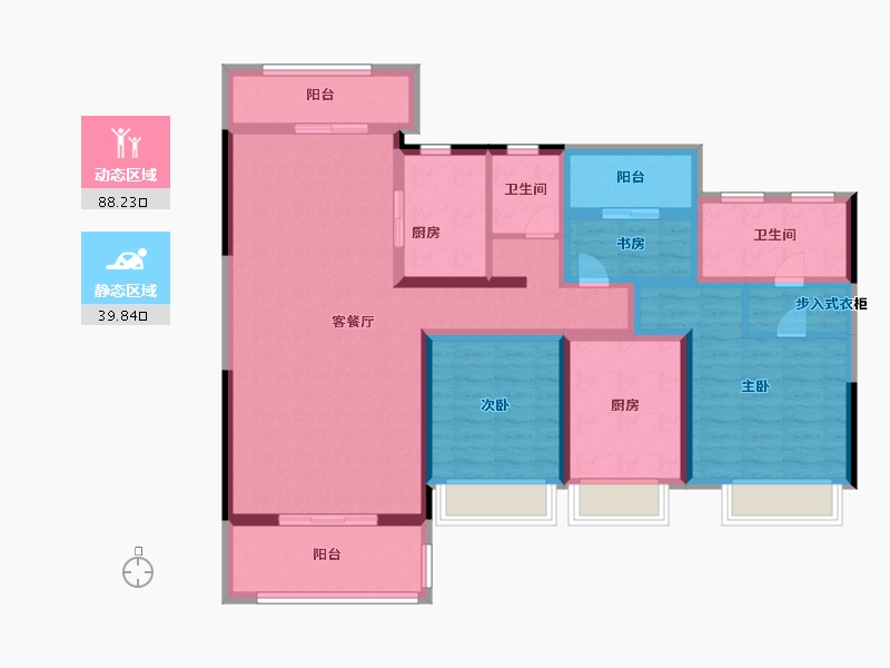 江苏省-扬州市-扬州万达广场-112.00-户型库-动静分区