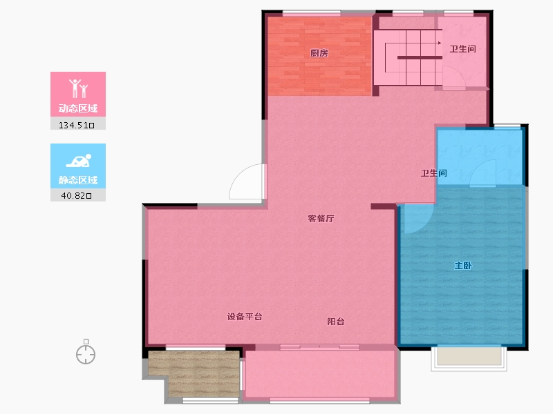 江苏省-泰州市-文旅海棠府-170.01-户型库-动静分区