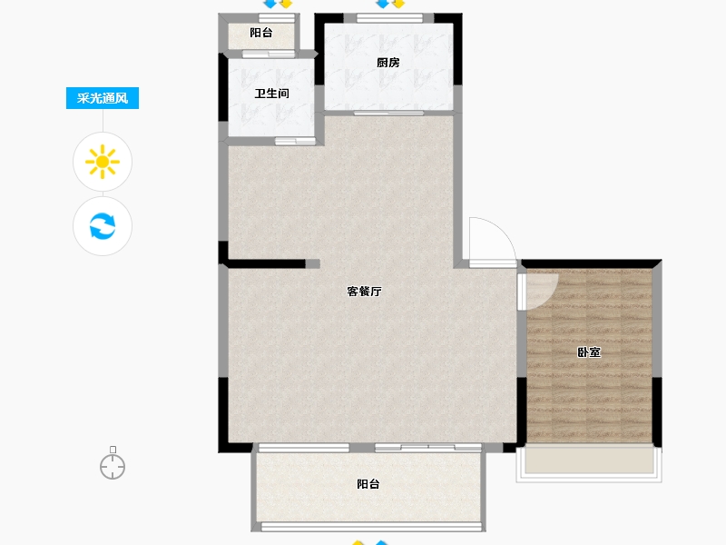 江苏省-镇江市-路劲·港欣城-109.00-户型库-采光通风