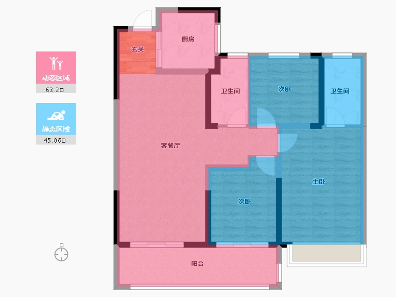 江苏省-苏州市-金茂智慧科学城-97.10-户型库-动静分区