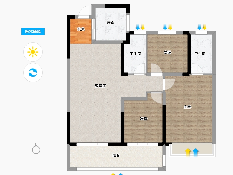 江苏省-苏州市-金茂智慧科学城-97.10-户型库-采光通风