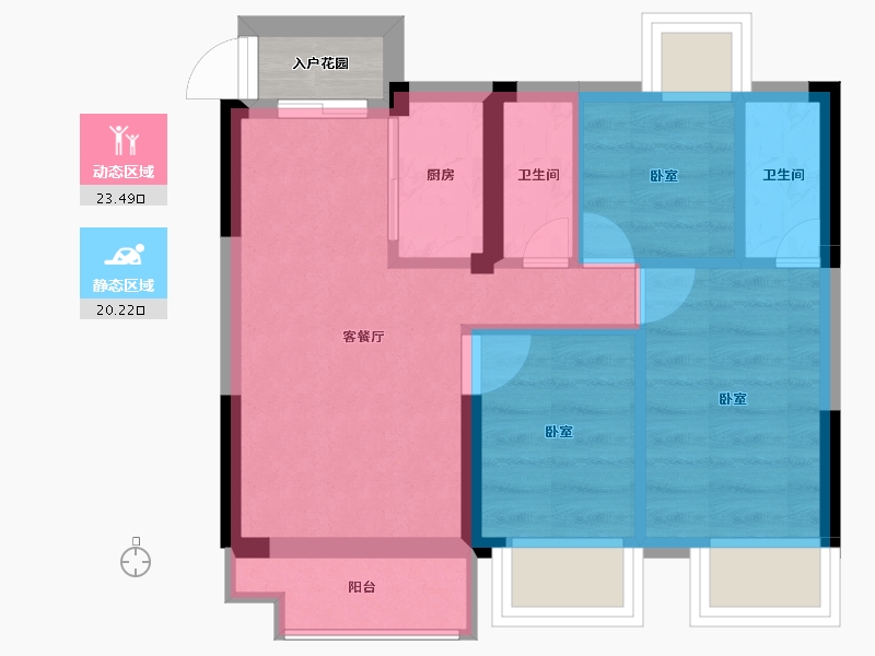 江西省-抚州市-康瑞贤仕书苑-39.26-户型库-动静分区