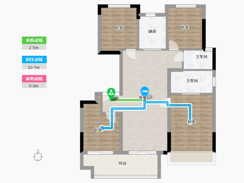 安徽省-宿州市-恒泰悦熙台-95.00-户型库-动静线