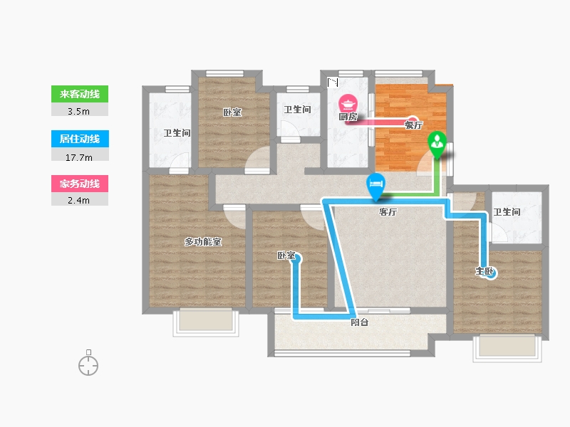 江苏省-宿迁市-宿迁天铂-114.00-户型库-动静线