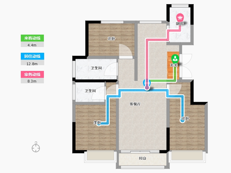 甘肃省-天水市-恒盛瑞府-112.00-户型库-动静线