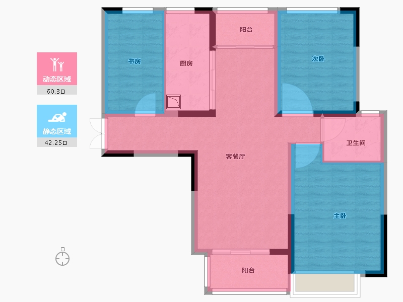 江苏省-徐州市-国信上城学府-92.00-户型库-动静分区