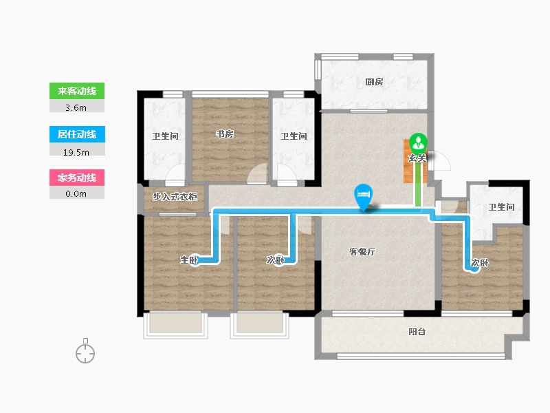 江苏省-苏州市-张家港中旅名门府-113.12-户型库-动静线