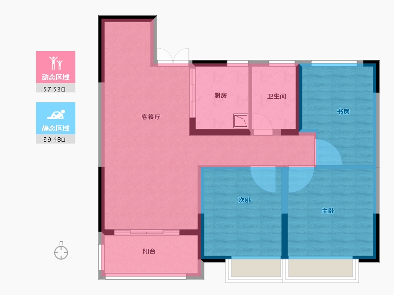 江苏省-徐州市-国信上城学府-87.01-户型库-动静分区