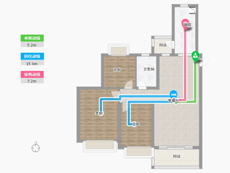 陕西省-安康市-恒大未来城-91.57-户型库-动静线