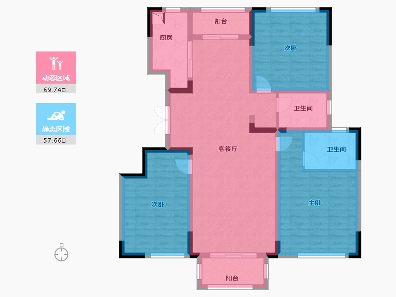 江苏省-徐州市-国信上城学府-114.00-户型库-动静分区