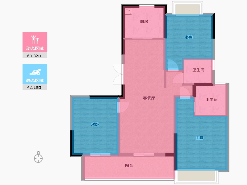 江苏省-盐城市-万科悦达翡翠国际-92.01-户型库-动静分区