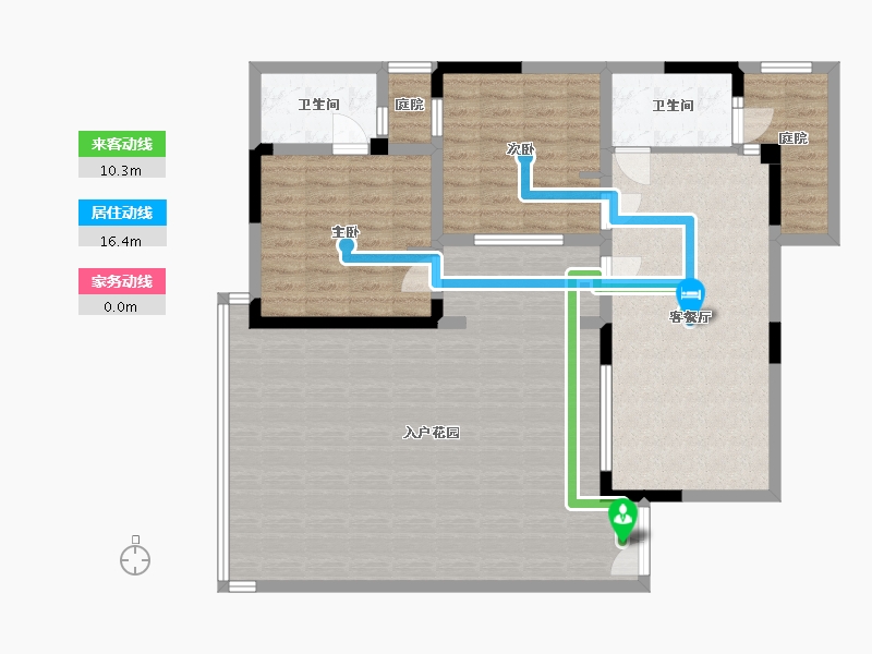 云南省-保山市-腾冲的小院子-120.29-户型库-动静线