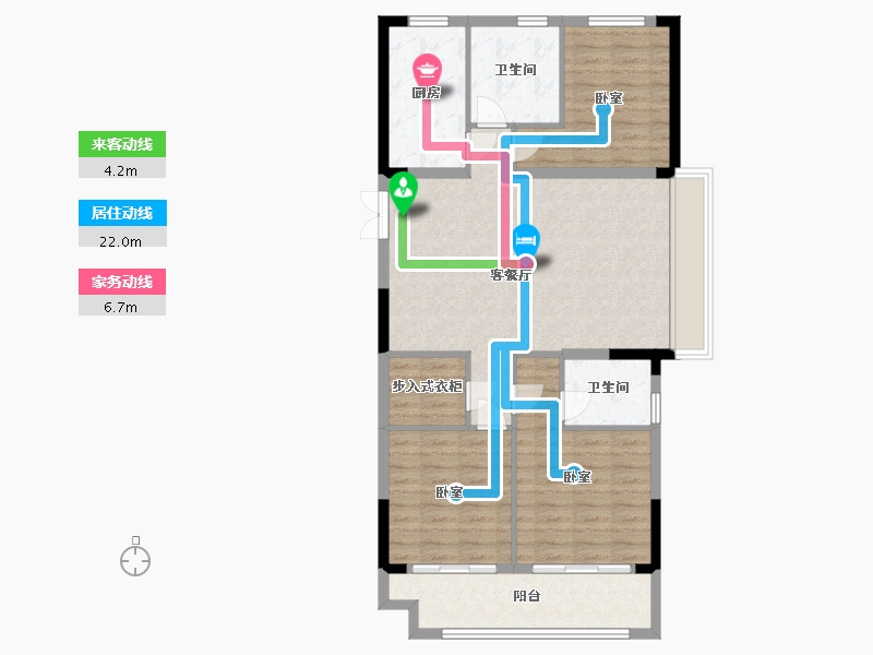 江苏省-苏州市-太湖健康城映月里二期-101.00-户型库-动静线