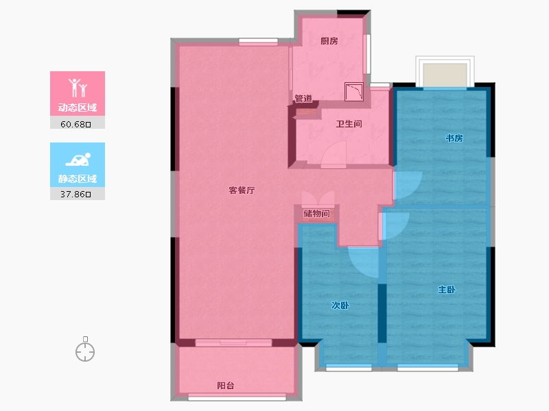 江苏省-扬州市-砂之船奥莱宝雅新天地-88.00-户型库-动静分区