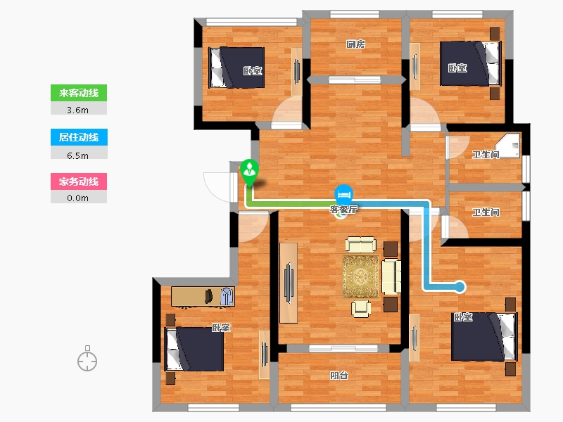 江苏省-镇江市-汇锦·学府家园-112.00-户型库-动静线