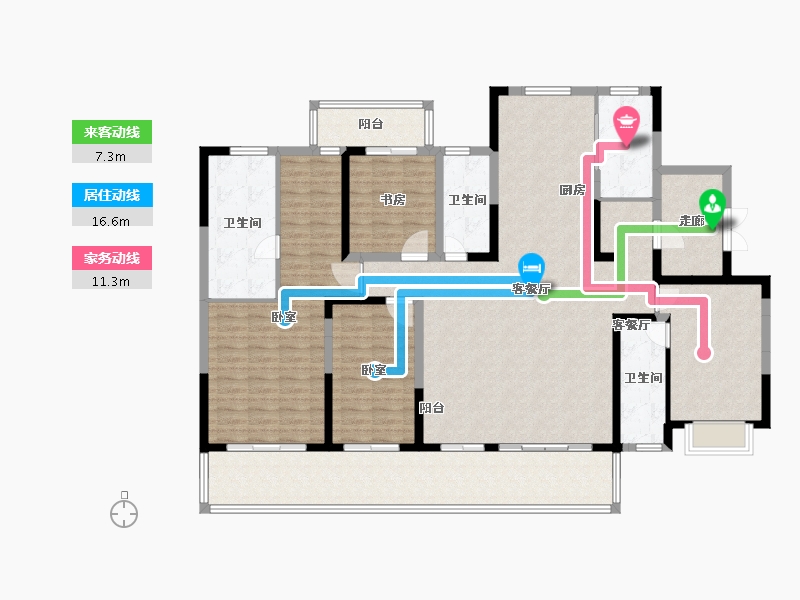 江苏省-苏州市-鑫控锦源-176.00-户型库-动静线