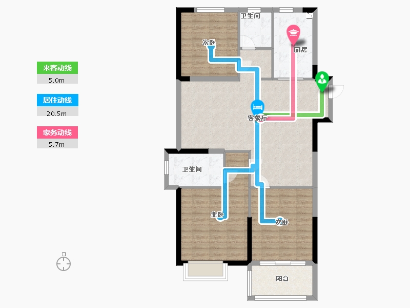 江苏省-盐城市-振兴嘉园-102.00-户型库-动静线