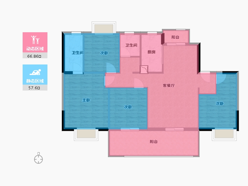 江苏省-南通市-德诚翠珑湾-114.00-户型库-动静分区