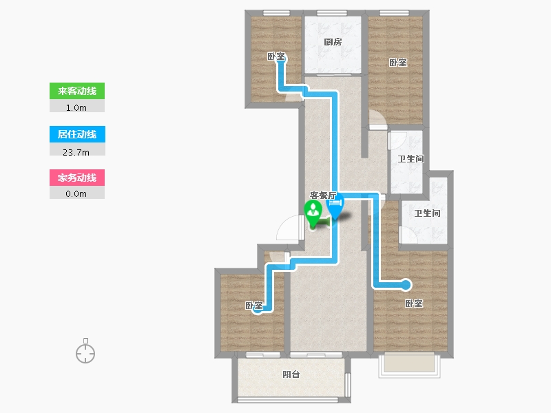 江苏省-盐城市-港龙首府-102.00-户型库-动静线