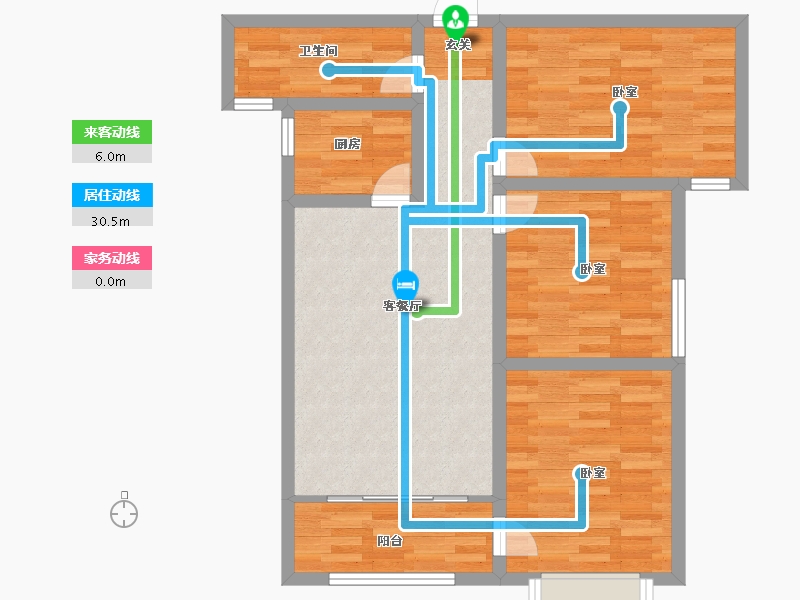 甘肃省-兰州市-璀璨时代-81.00-户型库-动静线