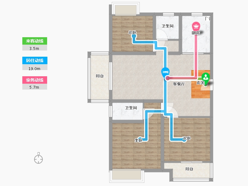 江苏省-盐城市-书香名邸-97.00-户型库-动静线