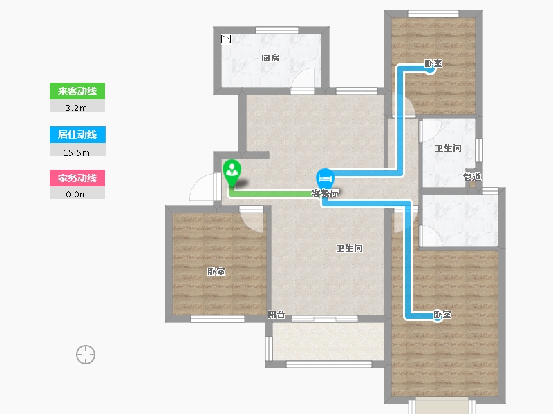 江苏省-徐州市-中海熙岸华府-94.00-户型库-动静线