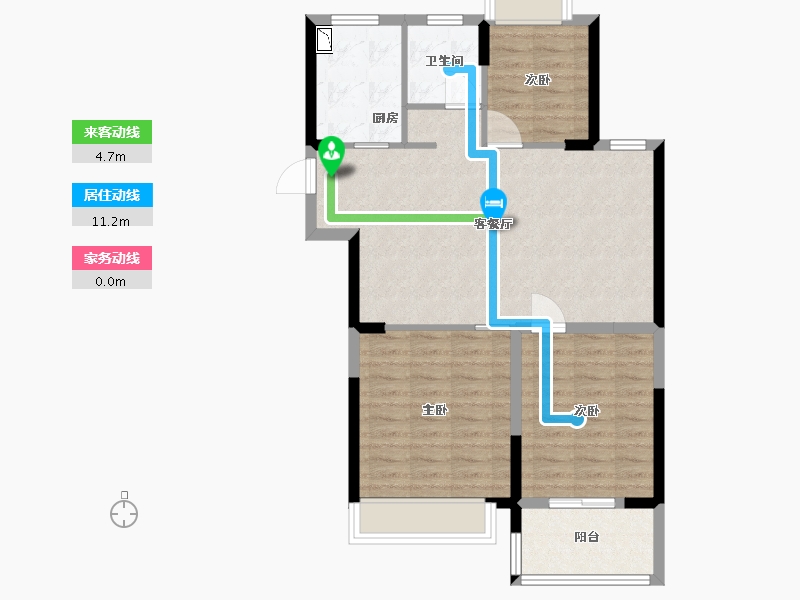 江苏省-盐城市-广益来御景贵园-80.00-户型库-动静线